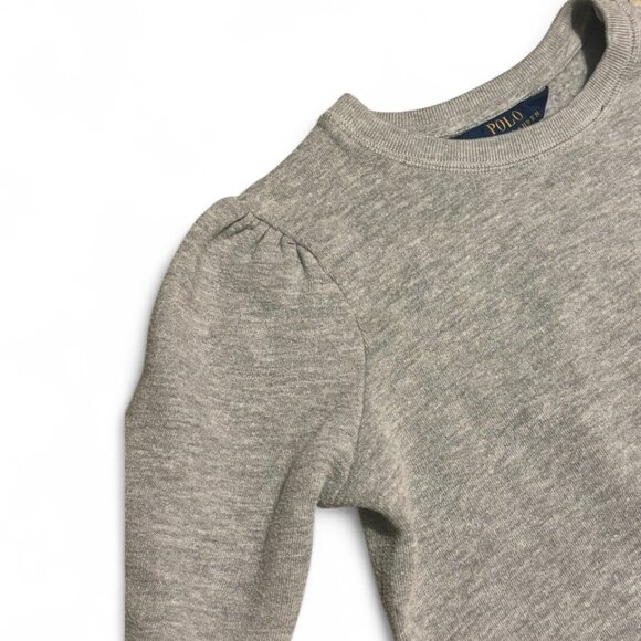 ✨ Ralph Lauren Girls’ Crewneck Sweatshirt – Shoulder Cinch & Shoulder Buttons - Picture 3 of 5